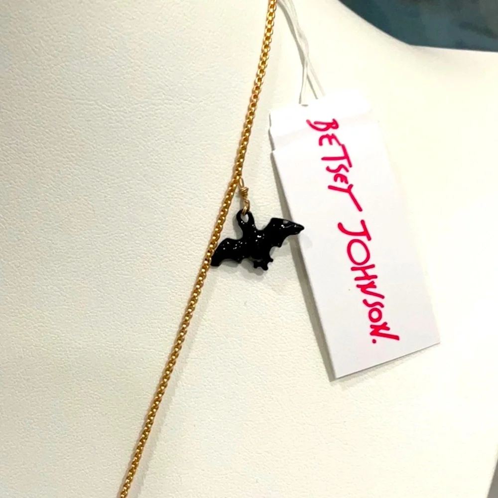 Betsey Johnson Halloween Jack-O-Lantern Bulldog Necklace and Earring Set NWT! - Picture 6 of 11